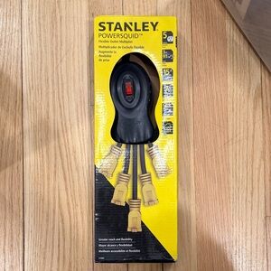 Stanley PowerSquid Flexible  Outlet Multiplier - Yellow and Black NWT